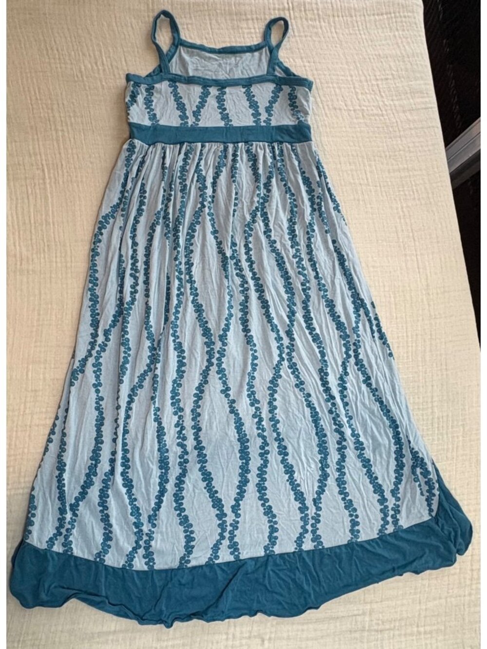 Kickee Pants Girls Hi-Lo Sea Grapes Dress W/Ruffle Hem - Size 6/8 - Picture 9 of 14